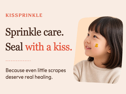 Kissprinkle. Sprinkle care. Seal with a kiss.