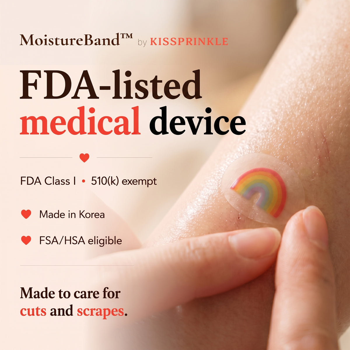 MoistureBand Hydrocolloid Bandages for Kids (35 Count)