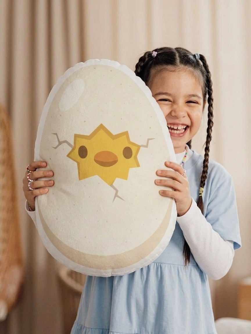 Kissy First Peep Pillow – Hug to Help Kissy Hatch (10” / 16” / 22”)