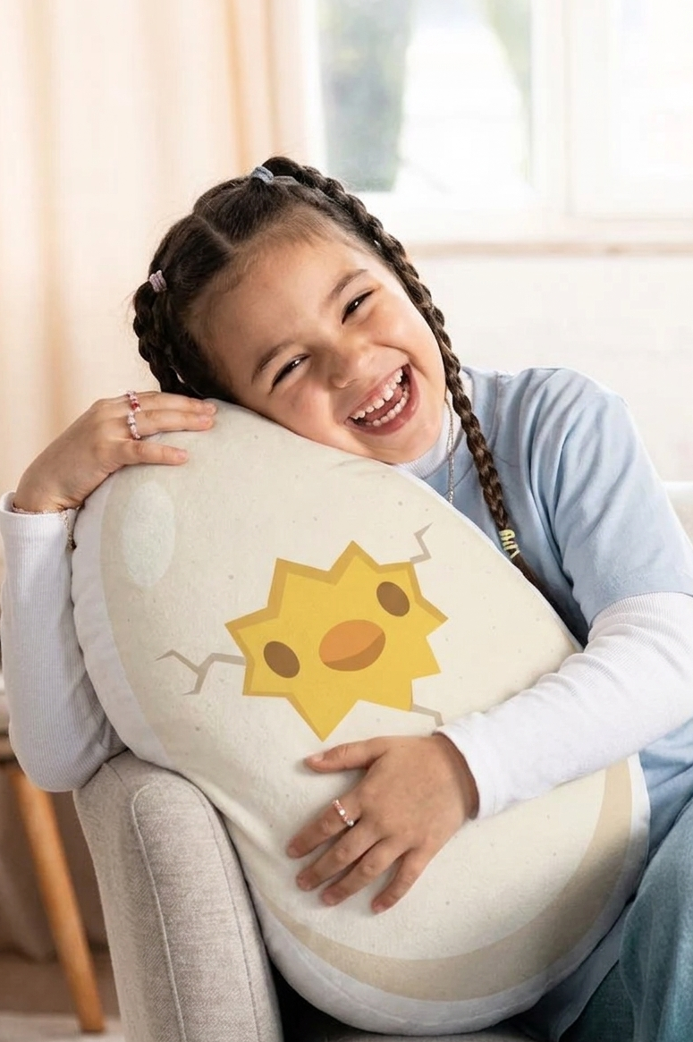 Kissy First Peep Pillow – Hug to Help Kissy Hatch (10” / 16” / 22”)