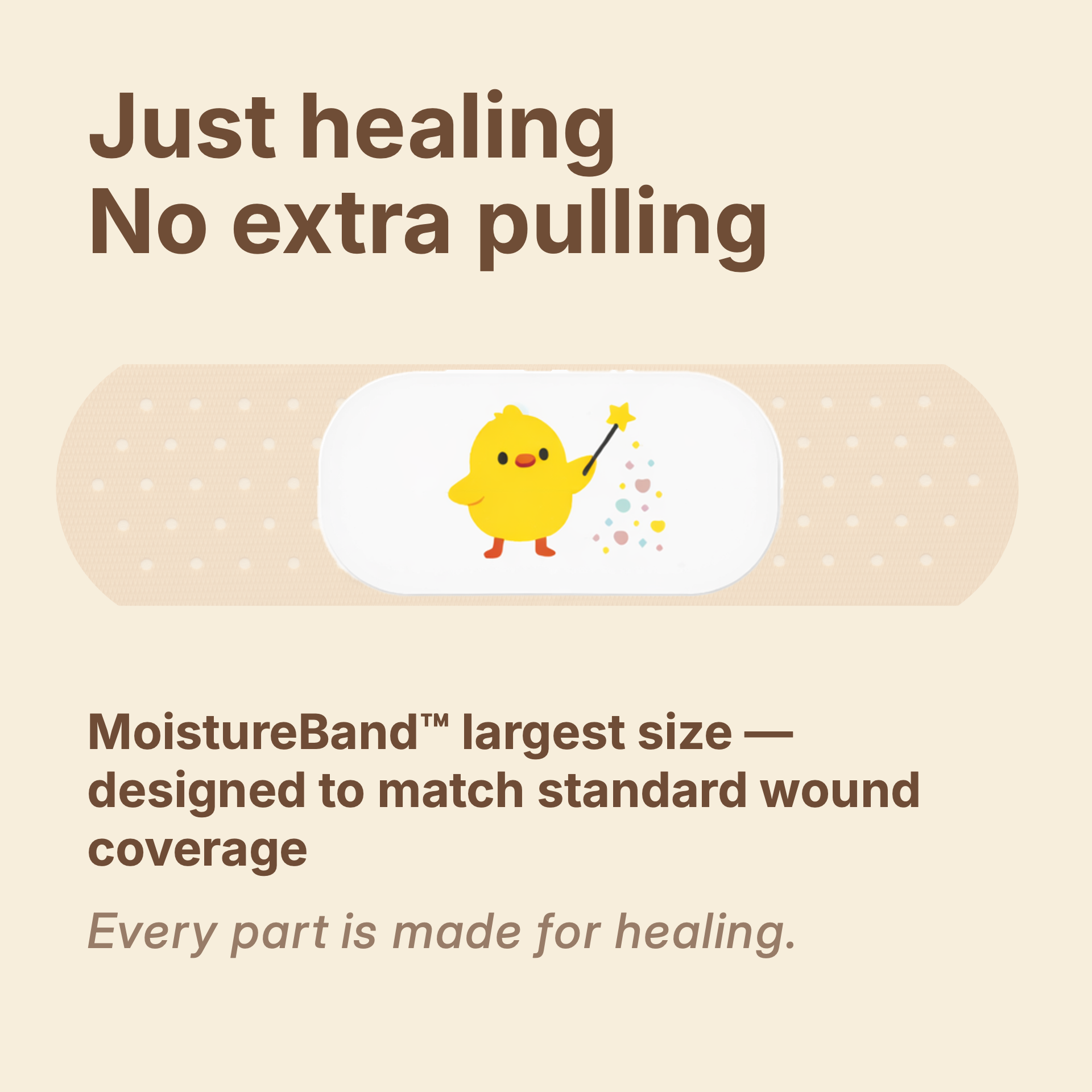 Gentle hydrocolloid bandage for kids designed for comfortable removal